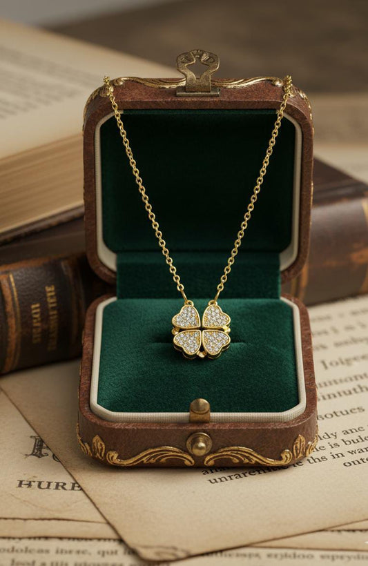 Miora “Hearts in Bloom” Transformable Clover Necklace